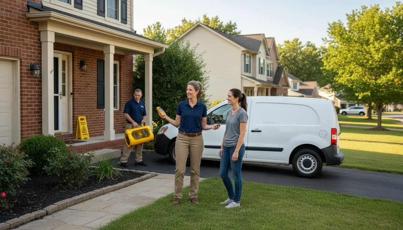Water restoration image for Dehumidification And Cleanup Services in Deering, MO